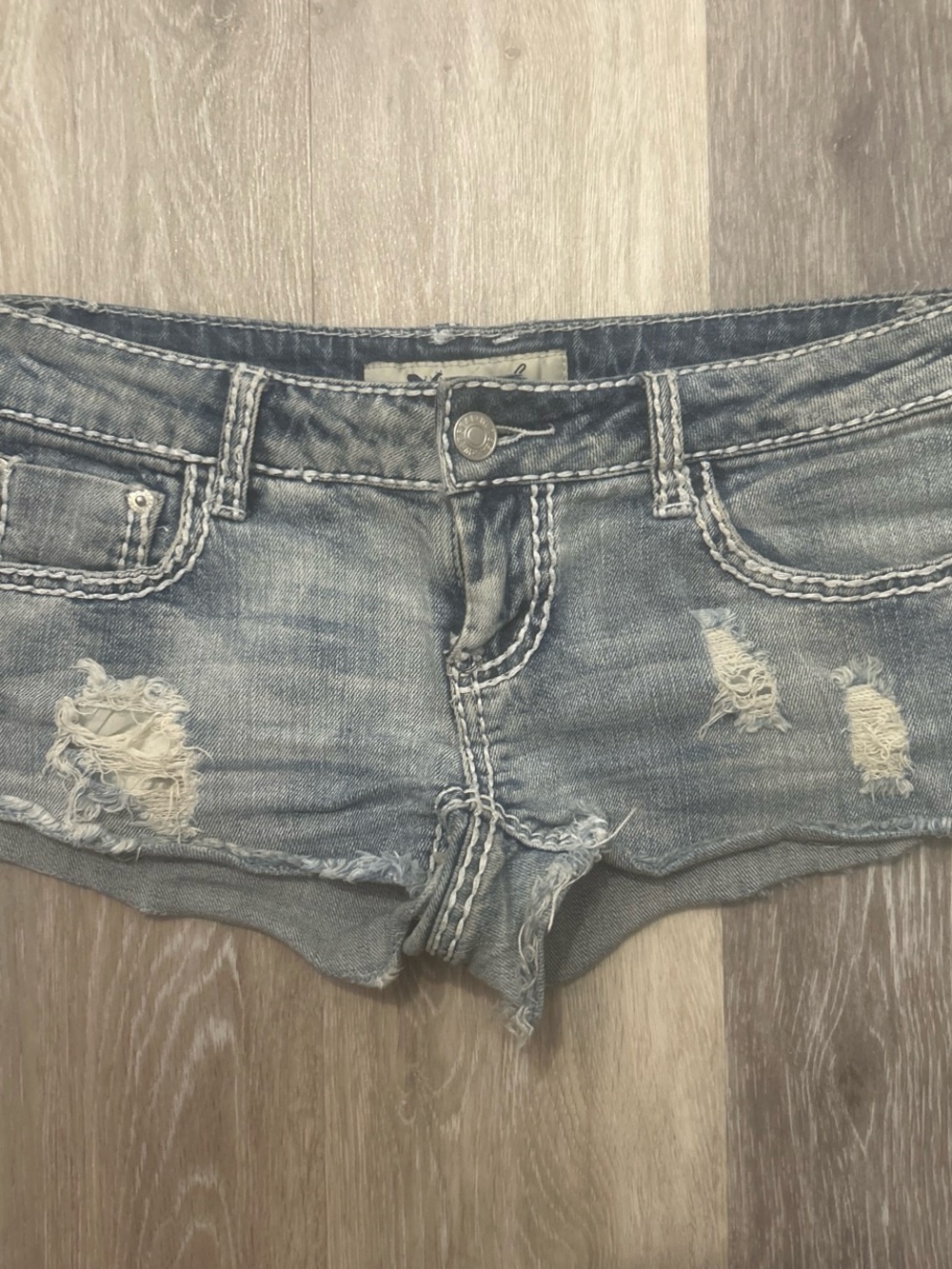 Wet Seal low-rise denim shorts